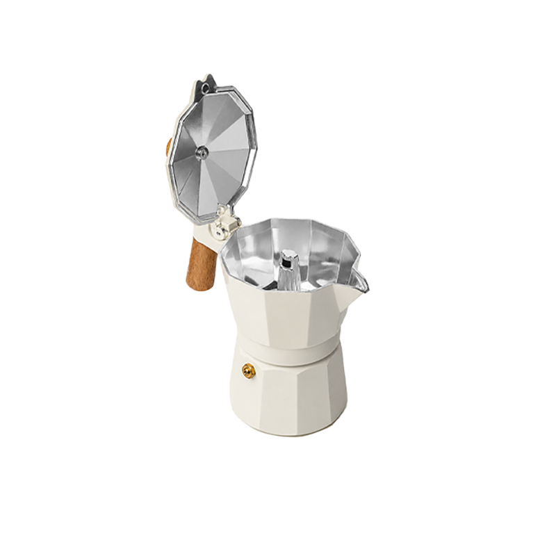 White Moka Pot